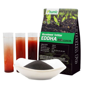 Khumic OMRI Certification EDDHA FE 6 Iron Chelated 6% Water Soluble 4.8 Substitute